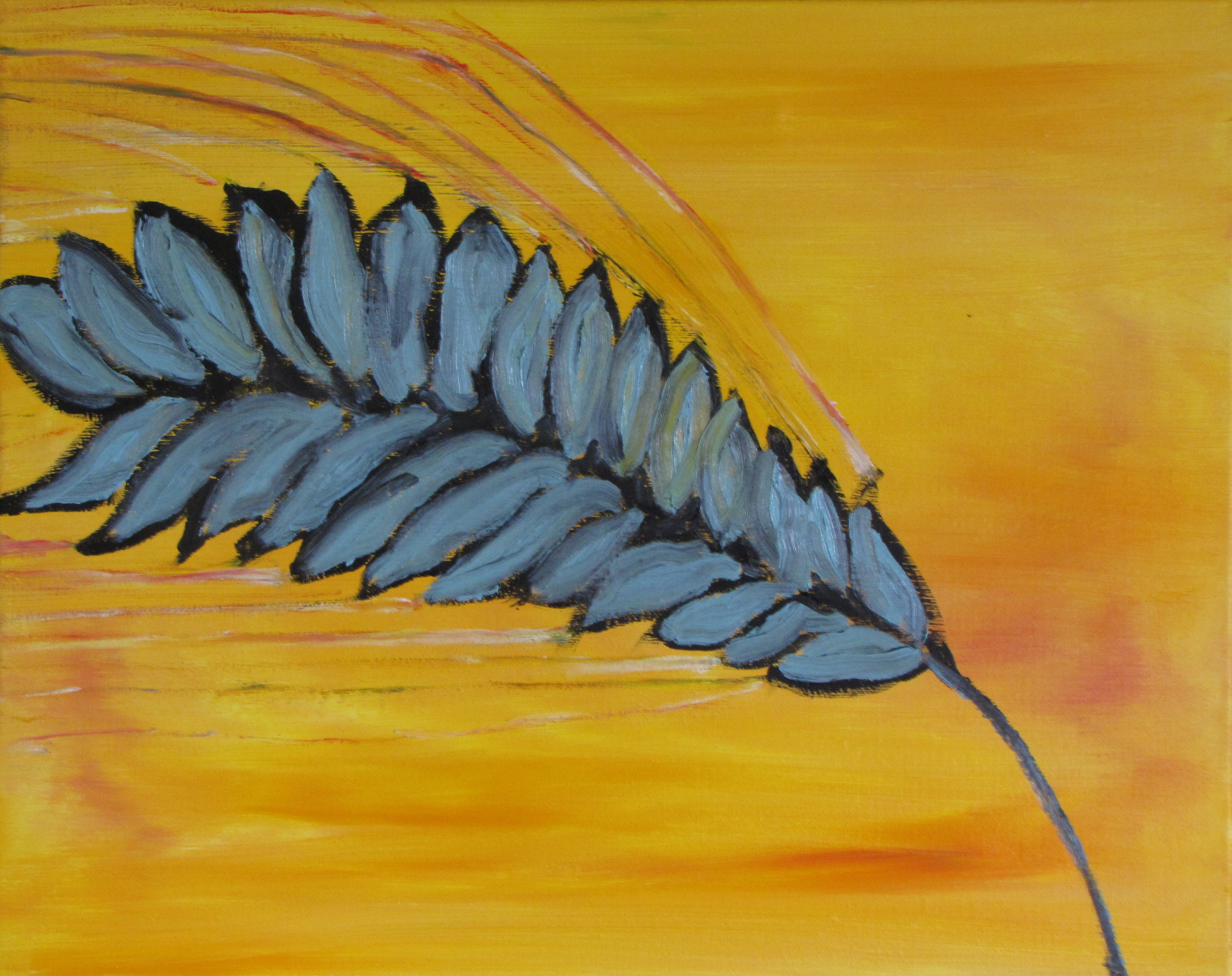Seed Head, Sunset, Russell Steven Powell oil on canvas, 20x16