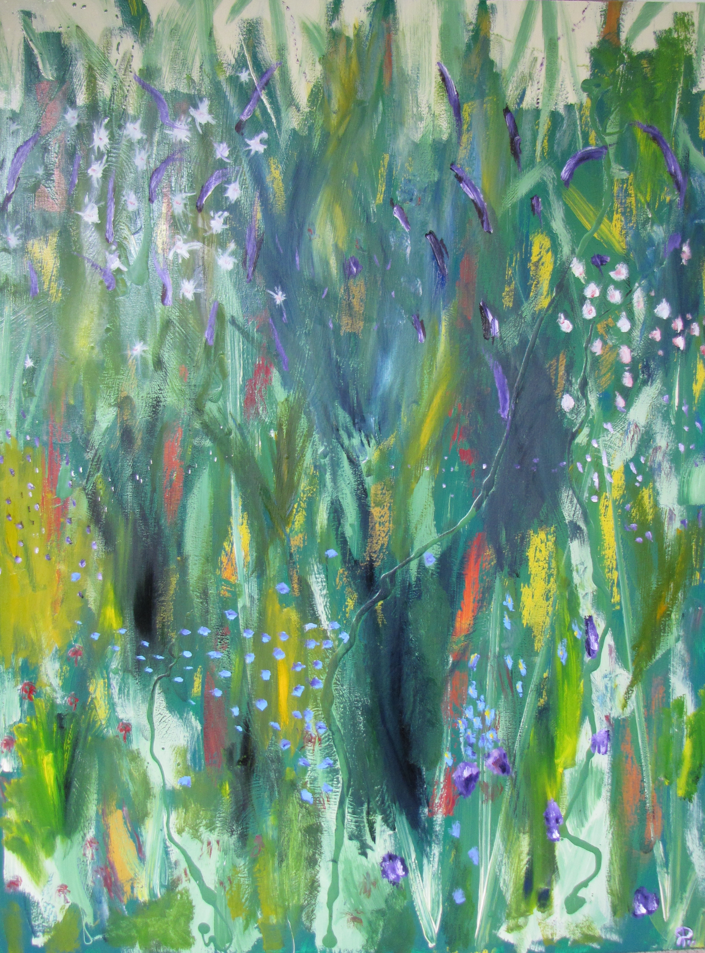 Sea Meadow, Russell Steven Powell oil on canvas, 36x48