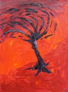 Apple Tree (November), Russell Steven Powell oil on canvas, 16x20