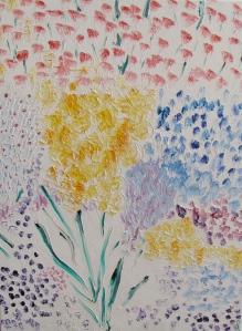 Macro Bloom, Russell Steven Powell oil on canvas, 18x24