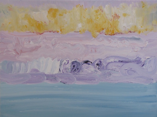 Dunes, Dawn, oil on canvas, 16"x20"