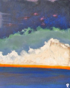 Coast Line, Russell Steven Powell oil on canvas, 8x10